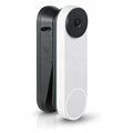 Wasserstein Doorbell Vertical Adjustable Mount, for Google Nest Doorbell Battery, Made for Google Nest NestDB2VerMtBlkUSA